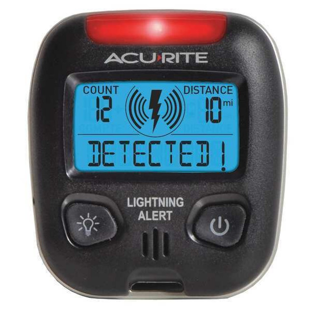 Acurite Lightning Detector,2-13/16" H,2-1/2" W 02020CA1 Acurite Lightning Detector,2-13/16" H,2-1/2" W 02020CA1