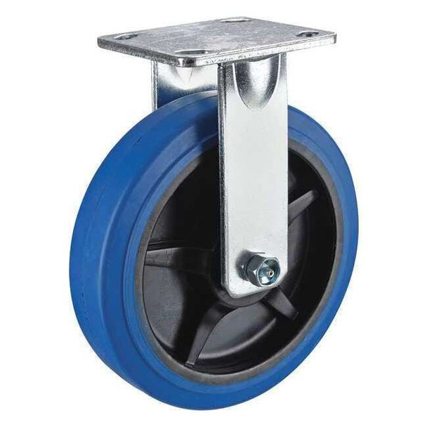 Manufacturer Varies Rigid Plate Caster,Rubber,6 in.,600 lb. P25R-EP060K-14-001