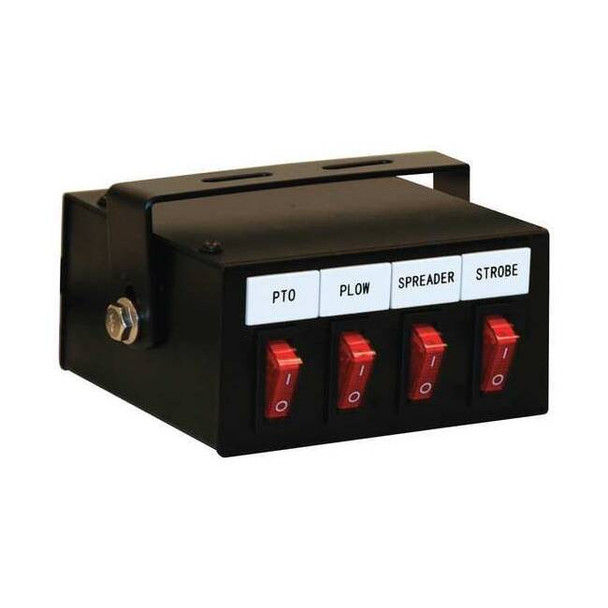 4 Function Backlit Pre-Wired Switch Box Fused With Relay And Circuit Breaker