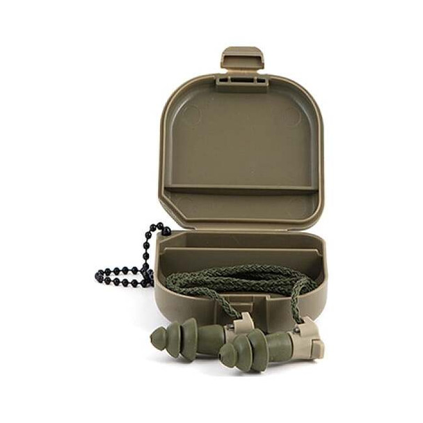 Battleplugs(R) Reusable Vinyl Ear Plugs, Bell Shape, 24 dB, Green, 1 PR