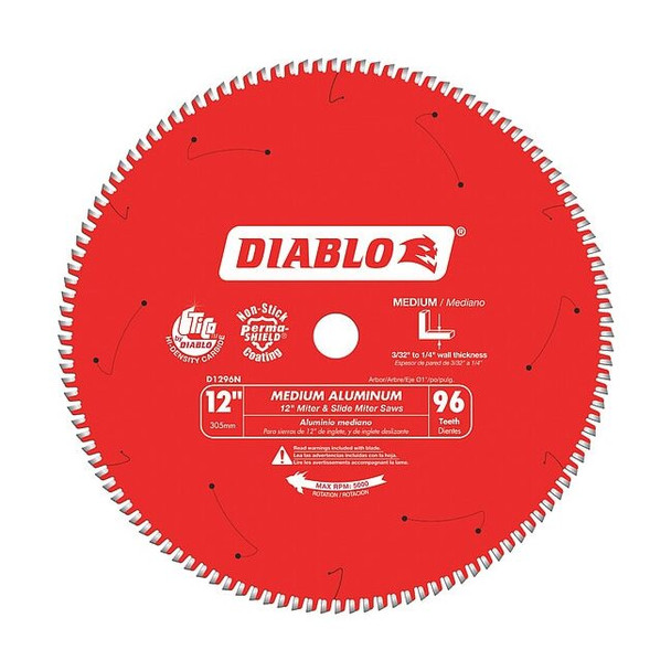 Diablo CircularSawBlade,Carbide,Dia:12" D1296N