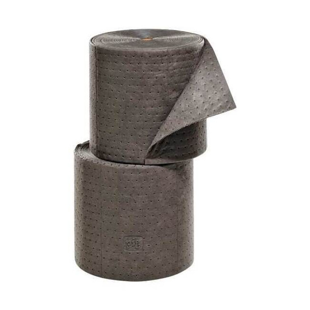Pig Sorbent Roll, 40 gal, 15 in x 150 ft, Universal, Gray, Polypropylene MAT220