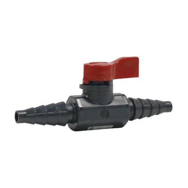 Asahi 1/4" Barb PVC Ball Valve 2-Way 1079002