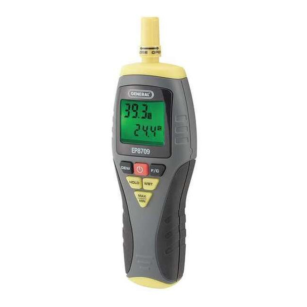General Tools TemperatureHumidityMeter,Onboard,NoNIST EP8709
