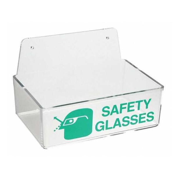 Brady Safety Glasses Holder, 3 in H x, 9 in W, Plastic 2011