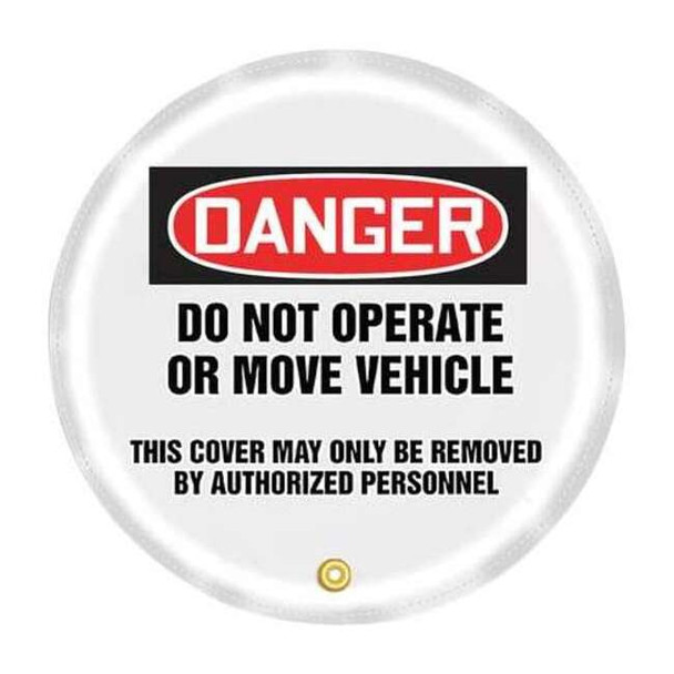 Accuform Steering Wheel Cover,Do Not Operate,24 KDD832