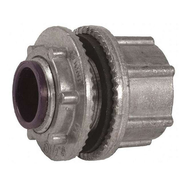 Raco IMC Grounding Hub, 1 in, Threaded, Zinc Alloy, Plain, Gray 1704