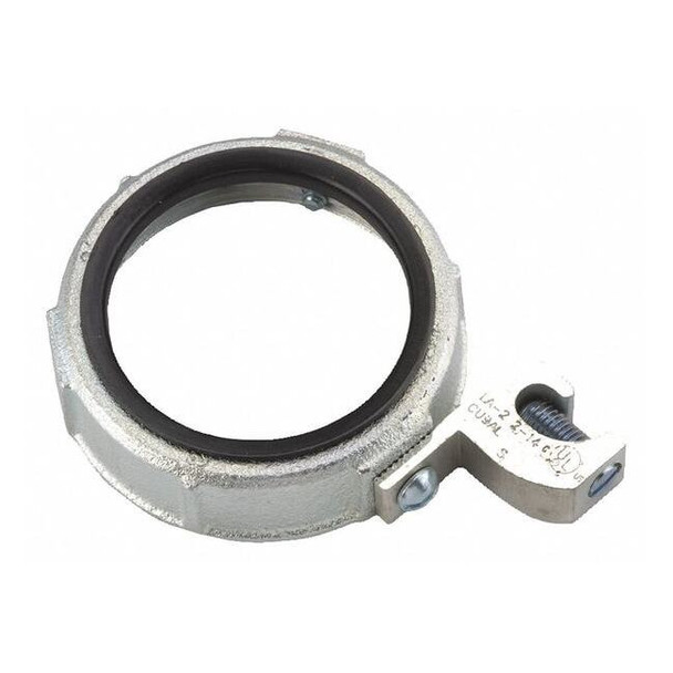 Raco IMC Bushing, 1-1/4 in, Threaded, Iron, Zinc Plated, Gray 1215