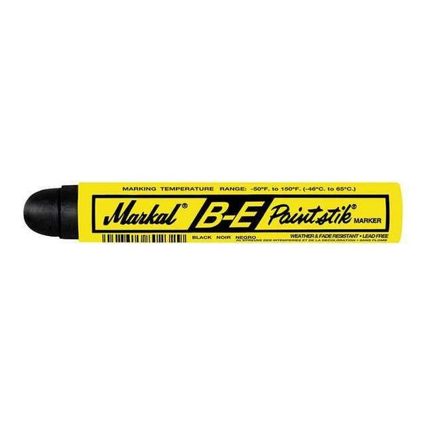 Markal Paint Crayon, Large Tip, Black Color Family, 12 PK 80623