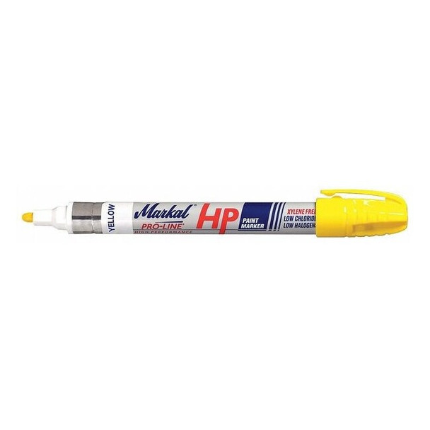 Markal Paint Marker, Medium Tip, Yellow Color Family, Paint 96961
