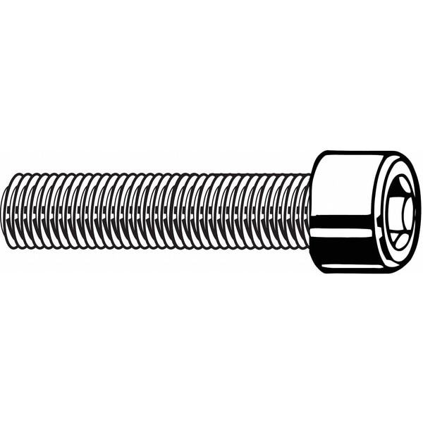 M16-2.00 Socket Head Cap Screw, Socket, Black Oxide Steel, 40 mm Length, 25 PK