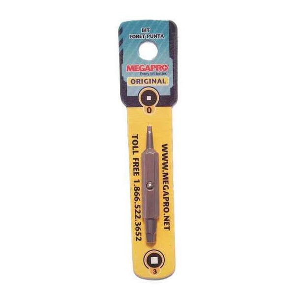 Megapro Screwdriver Replacement Bit, Square SD0-3-C-B