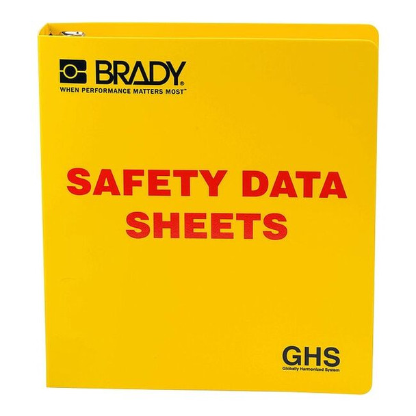 Brady Binder, Safety Data Sheets, 11 3/4 in W, 11 5/8 in H 121183