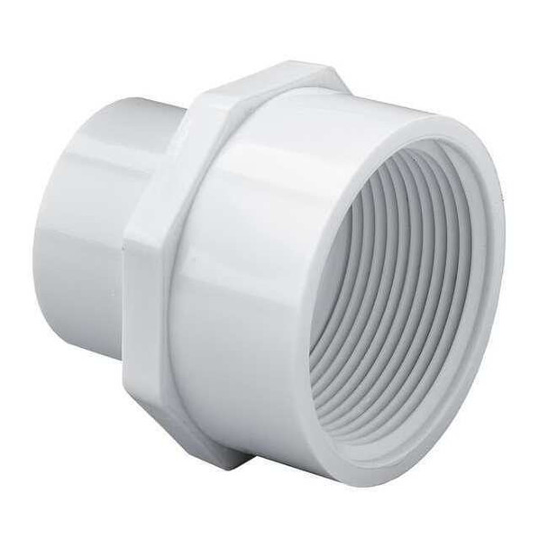 Manufacturer Varies PVC Reducer, Socket x FNPT, 3/4 in x 1 in Pipe Size 435102