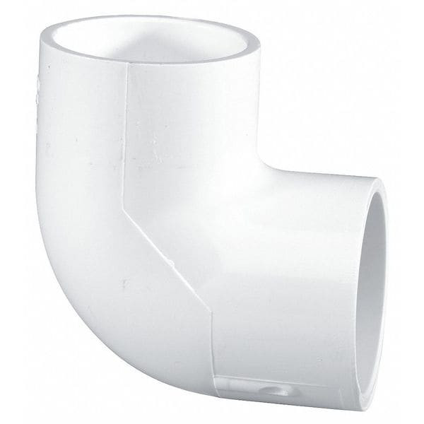 PVC Elbow, 90 Degrees, Socket x Socket, 3 in Pipe Size