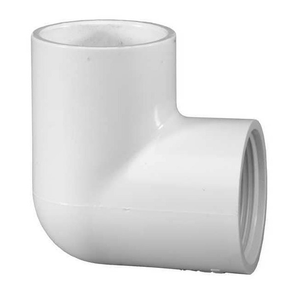Manufacturer Varies PVC Elbow, 90 Degrees, Socket x FNPT, 2 in Pipe Size 407020