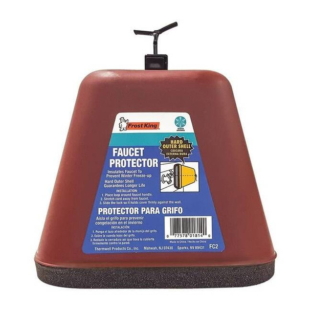 Frost King Faucet Cover, Plastic and Foam, 1 In FC2