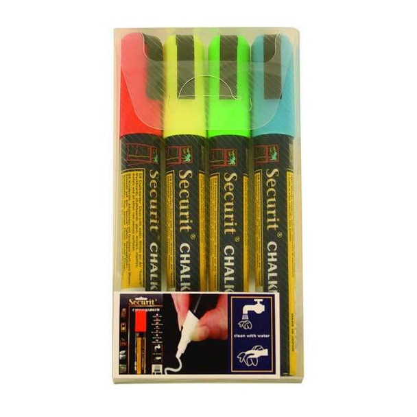 American Metalcraft Water Resistant, Chalk Marker, Assorted Colors SMA510V4