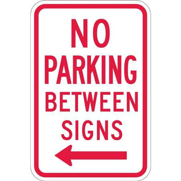 Lyle No Parking Between Parking Sign,18"x12" T1-1050-HI_12x18