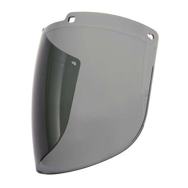 Uvex Face Shield Visor, Gray Visor, 9" Height, Uncoated Lens, Gray S9570