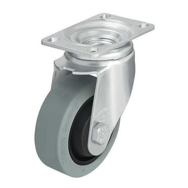 Manufacturer Varies Swivel Plate Caster,Rubber,3-1/2 in,350 lb L-POEV 89KF-12-SG