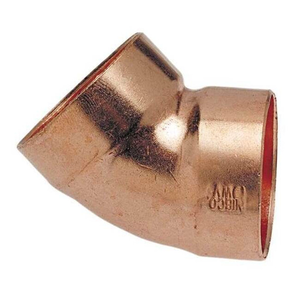 Nibco 1-1/4" NOM C Copper 45 Degree DWV Elbow 906 11/4