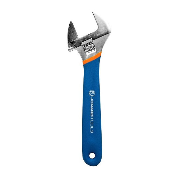 Jonard Tools Adj. Wrench,8",1-1/8" Cap.,Chrome AW-8