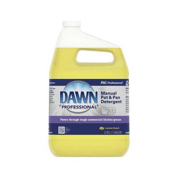 Dawn Dishwashing Detergent, Jug, 1 gal, Ready to Use, Lemon, PK4 57444