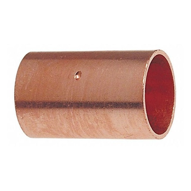 Nibco 1/4" NOM C Copper Coupling with Stop 600DS 1/4
