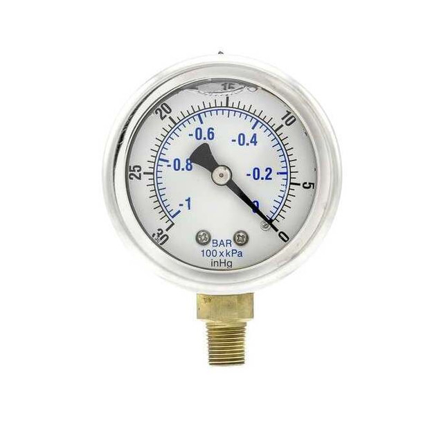 Pic Gauges IndustrialVacuumGauge, +/-3-2-3%,Metalli 201L-208A