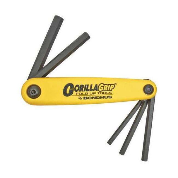 Bondhus 5 Piece SAE Fold-Up Hex Key Set, 12585 12585
