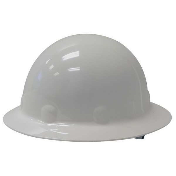 Hard Hat, Super Eight E1, Thermoplastic, 8 Point Ratchet, Type 1, Class E, White