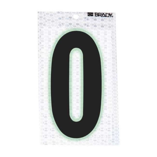 Brady NumberLabel,Vinyl,2-3/8inH,1-1/2inW,PK10 3000-0