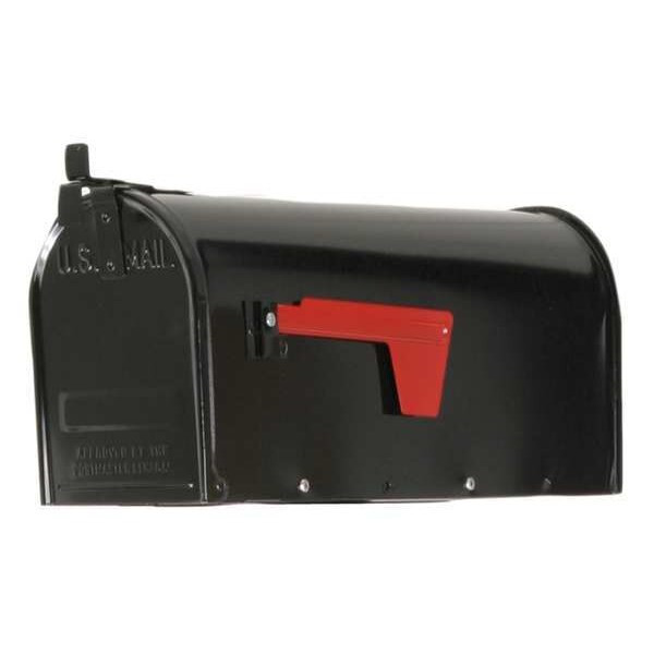 Tapco Mailbox, Black, Powder Coated, 1 Doors, Type 1 034-00115