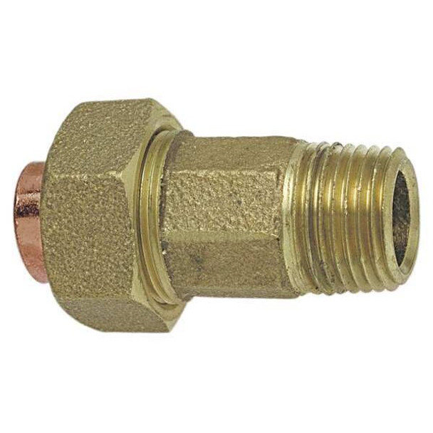 Nibco Fitting Union,Cast Bronze,1-1/4",CxMNPT 7334 11/4