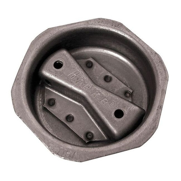 Manufacturer Varies Drum Plug, 2 in OD, Steel, Gray VGRS200