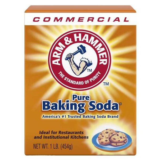 Baking Soda, 1 lb, Box, Powder, Ready to Use, Unscented, 24 PK