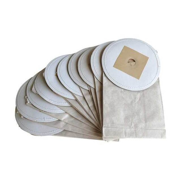 Metrovac Vacuum Bag, 2-ply, Disposable, 13.00Lx1.00Hx6.00W In., 10 PK 120-024989