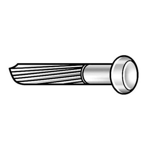 Masonry Nail,3 in,9 ga,PK66, 9 ga Guage, 3 in L, Steel, Plain