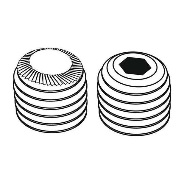 Manufacturer Varies ScktStScrw,KnrldCpPt,#10-24,5/16"L,PK100 U07890.019.0031