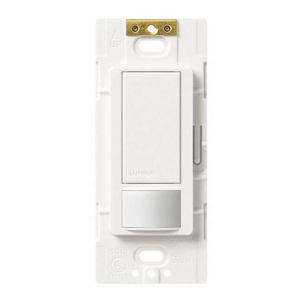 Lutron Vacancy Sensor,PIR,900 sq ft,White MS-VPS2-WH