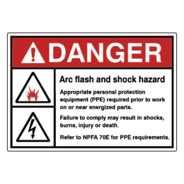 Label,Electrical Hazard,3-1/2 in. H,PK5, HWL-535-710-5PK