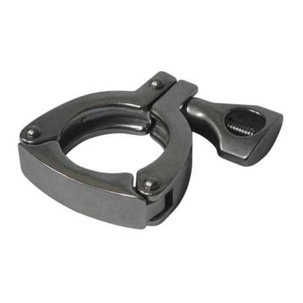 Manufacturer Varies Clamp, Stainless Steel, Threaded, 4 in 13MHHS4.0