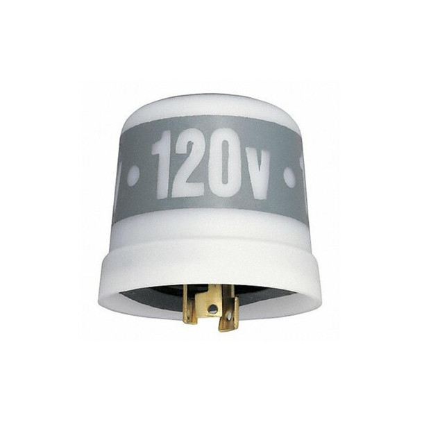 HID, Incandescent Photocontrol, 1,800 W, Gray/White, 90 sec Max, 30 sec Min