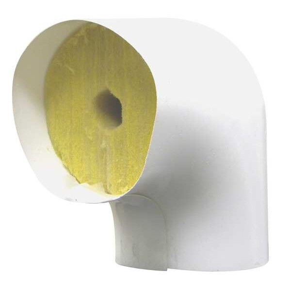 7/8" Fiberglass Elbow Pipe Fitting Insulation, 1-1/2" Wall