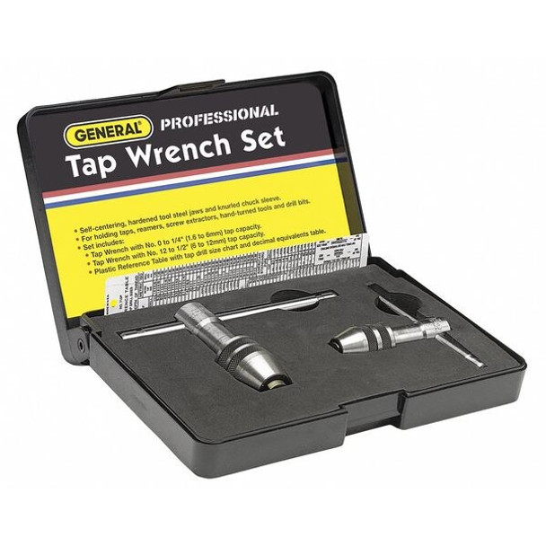 General Tools Tap Wrench Set,0 to 1/2 In,3 pc 167