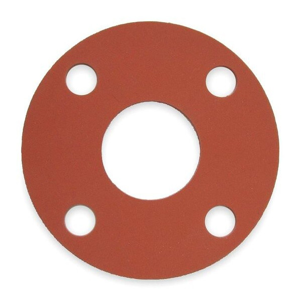 Manufacturer Varies Gasket,Full Face,2 1/2 In,SBR,Red 7124FF-0150-125-0250