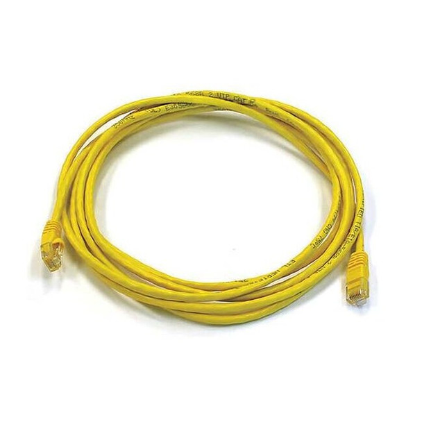 Monoprice Patch Cord,Cat 6,Booted,Yellow,10 ft. 3443