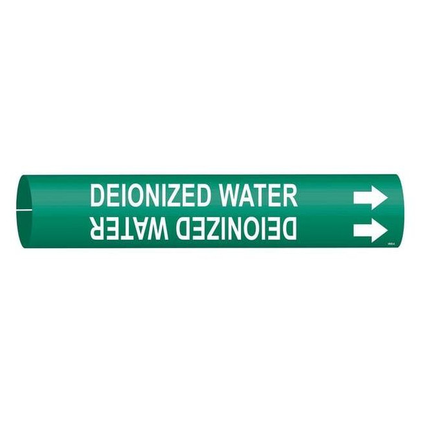 Brady Pipe Mrkr,Deionzd Watr,13/16in H,4/5in W 4046-A