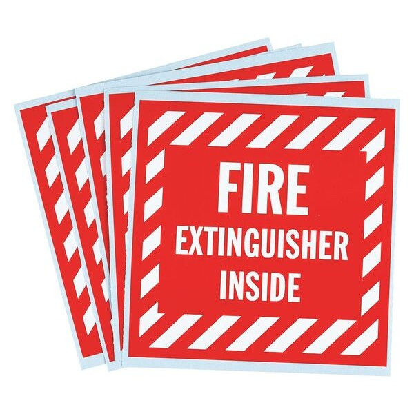 Brady Information Label,4 In. H,PK5 SV088E